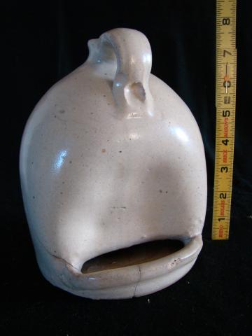 Chicken waterer, jug shaped with pushed-in side for dish (CW124)